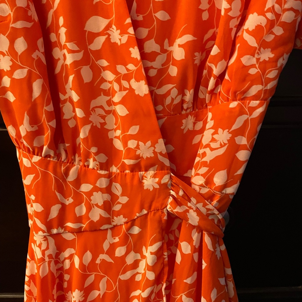 Crossbody tie summer dress. 35 inch length